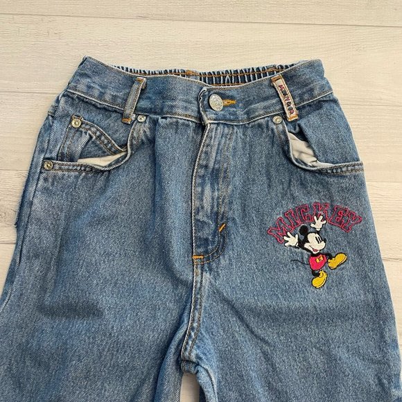 Vintage Mickey‎ & co denim jeans kids size 6 - Picture 3 of 6